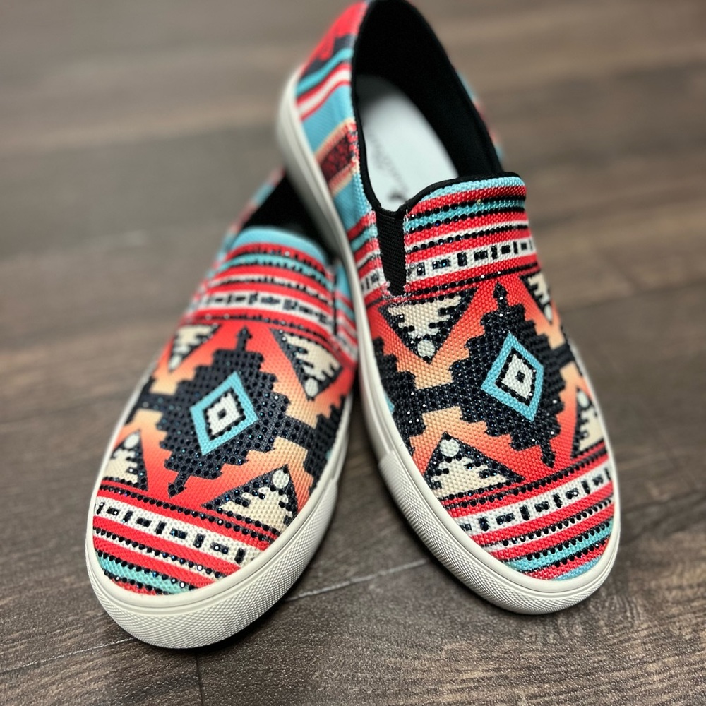 Slip-on Shoes-Southwest Sparkle Design